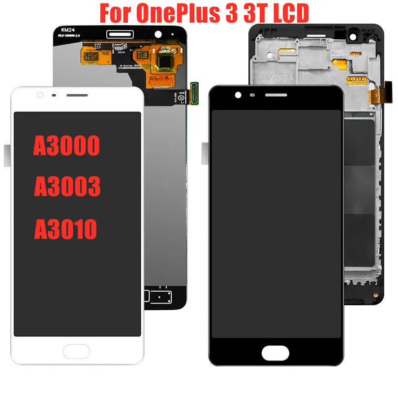

Для Oneplus 3 Three A3000 A3003 Дисплей ЖК-дисплей с сенсорным экраном и дигитайзером для Oneplus 3T A3010 Экран ЖК-дисплей