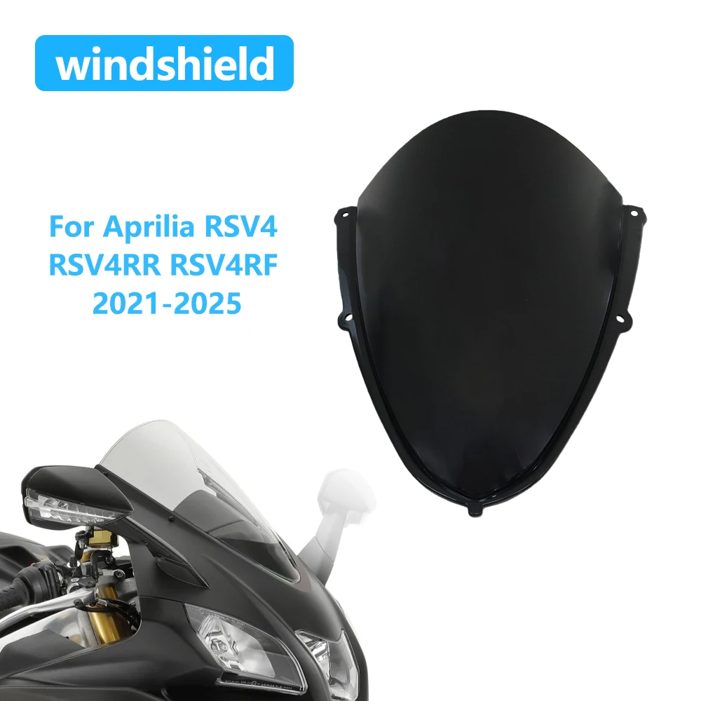 

For Aprilia RSV4 1100 RSV4RR RSV4RF Factory ABS 2021-2025 Motorcycle Accessories Windshield Windscreen Wind Screen Deflectors