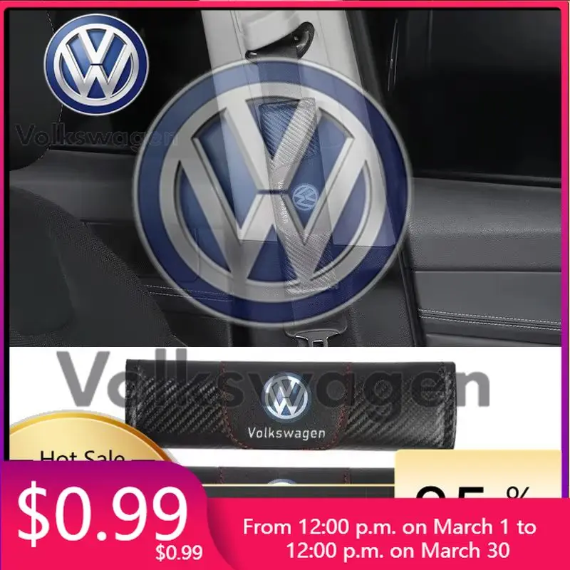 

Car Tools 2026 Hot Styling Mouldings For VOLKSWAGEN VW Car Seat Belt Cover Shoulder Protector Pad For Volkswagen Polo Golf Tou