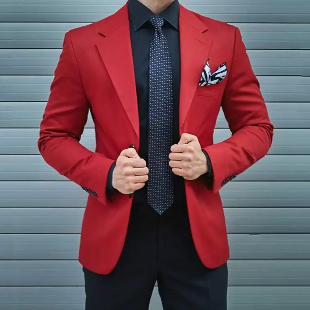 

Men Suits Groom Tuxedos Slim Fit Business Casual Part Suit For Men Notched Lapel 2 Piece（Blazer+ Pants）Costume Homme