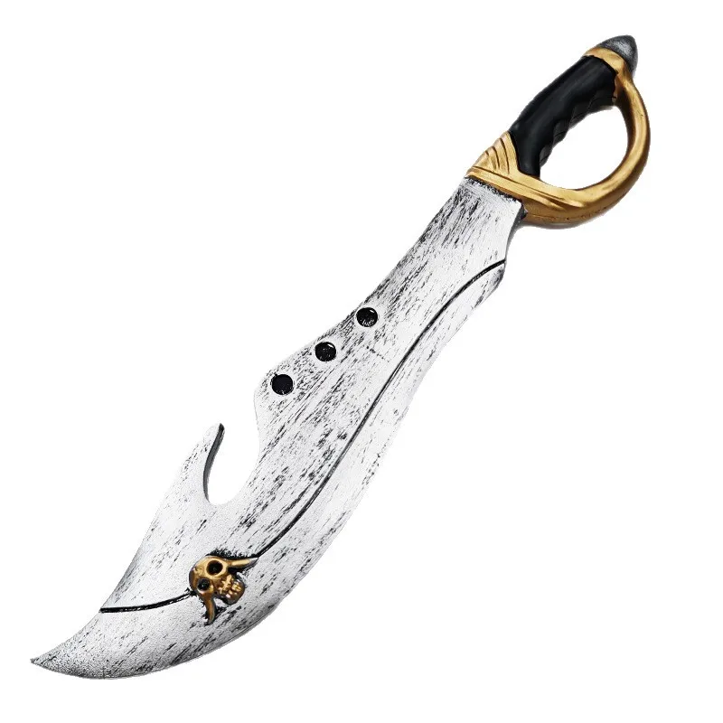 Cuchillo para cortar pirata de 52cm/20,47 pulgadas, juguete de Material PU, armas de goma suave, modelos de adornos periféricos, colecciones, personajes de Cosplay