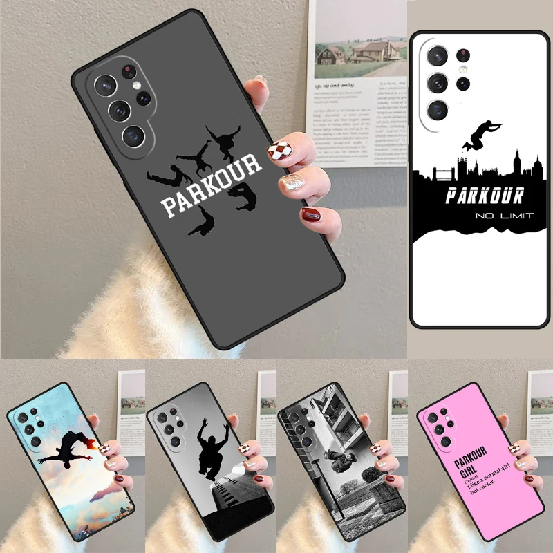 Extreme Sports Parkour Phone Case for Samsung Galaxy note 10 pro S26 Ultra S23 S24 FE S25 S21 S22 PLUS shockproof Cove