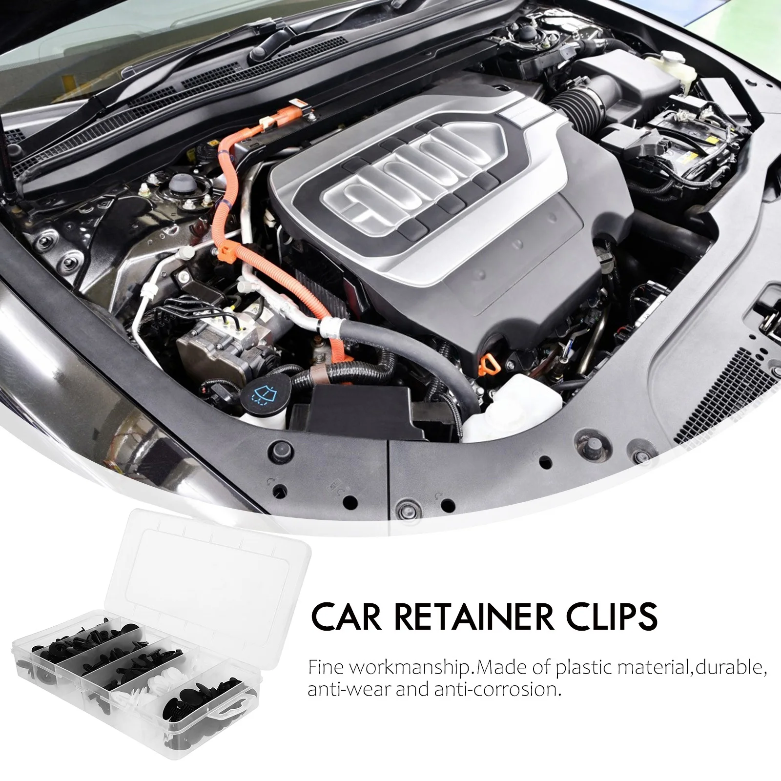 100 قطعة من البلاستيك سيارة التجنيب كليب السيارات دفع المسامير الوفير لوحة الكسوة السحابات استبدال سيارة التجنيب كليب الوفير كليب #1