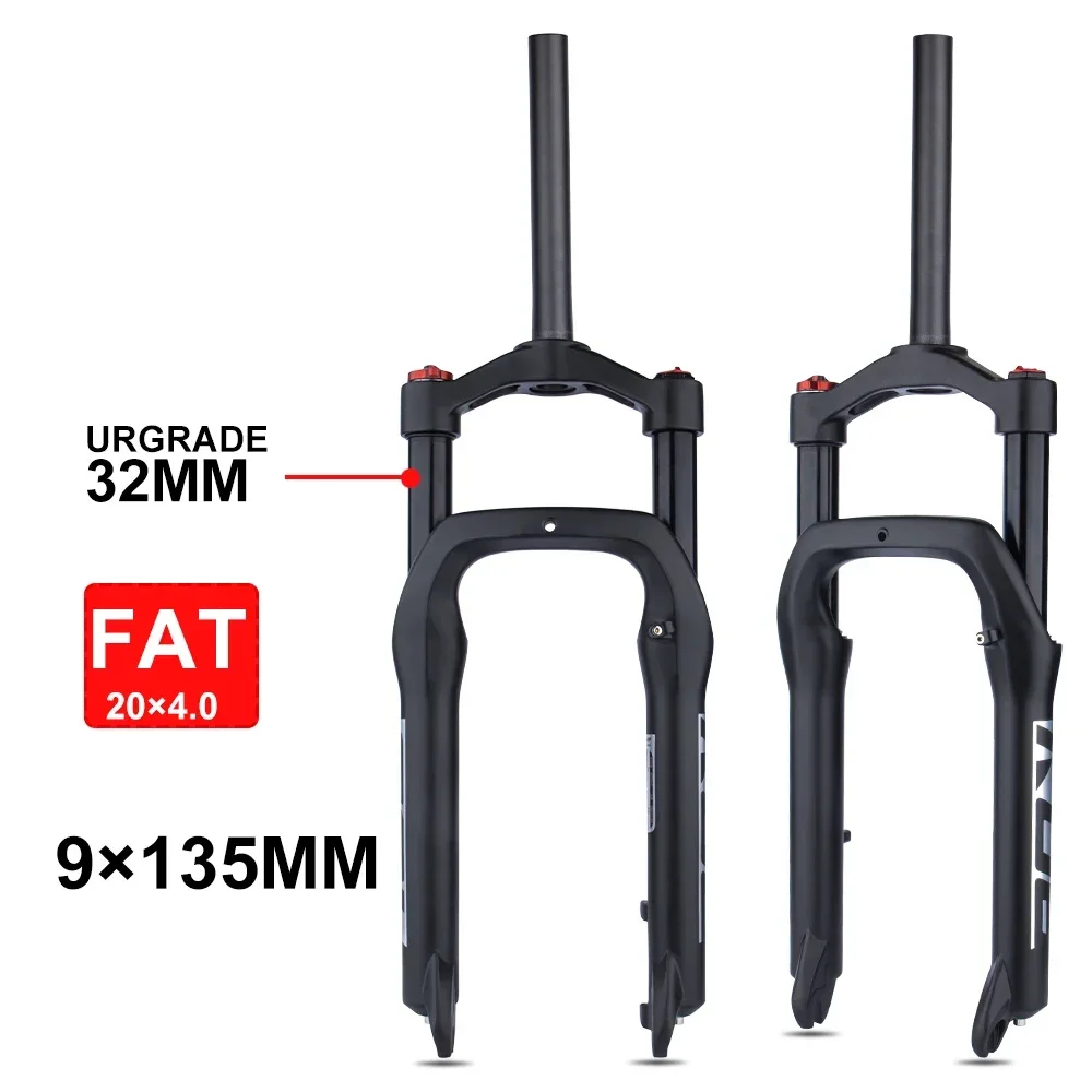 BOLANY Air Suspension Fatbike 20 pollici MTB Forks regolazione del rimbalzo ammortizzatore forcella per bicicletta per Fatbike 20x4 Snow Bike 20\