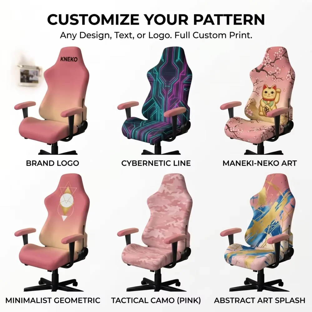 Csutom Gaming Chair Cover Gaming Chair Seat Cover 4pcs Set Gaming Chair Covers Stretchable Armrest Covers Chair Personalization