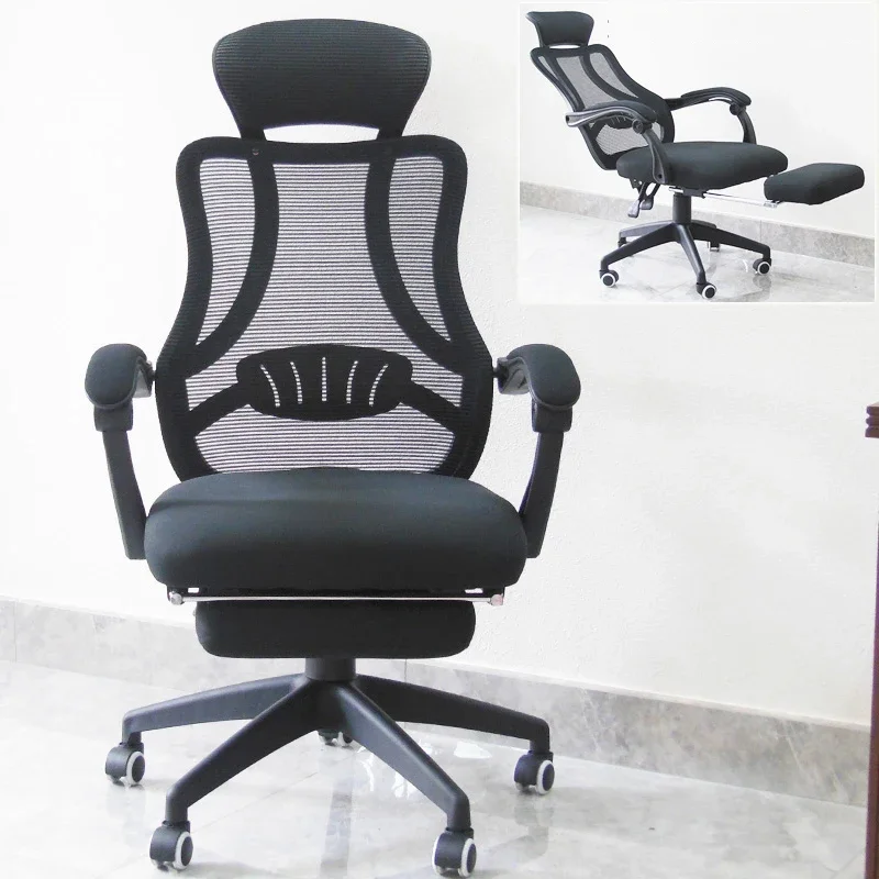 Office Chair Ergonomic Lazy Gamer Comfortable Game Cheap Posture Correction Kneeling Work Vanity Portable Folding Chairs Anime