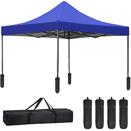 10x10 Setup Pop Up Canopy Tent, Instant Portable Commercial Canopy Tent, Outdoor Gazeb for Home, Party and Outdoor
