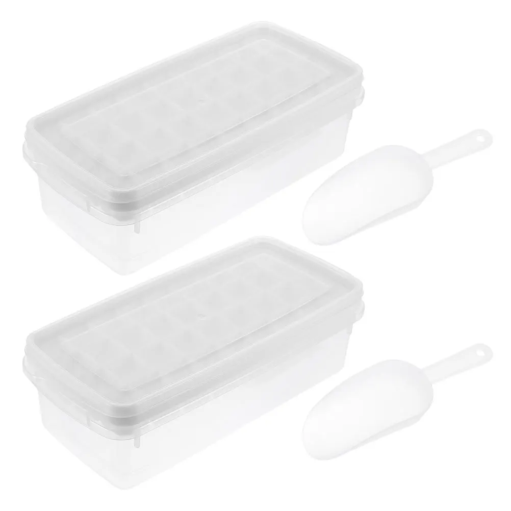 

2 set 36-Cavity Cube Mold Silicone Tray For Freezer Practical Ice Making Tool Quick Demould Large Capacity Ice Cube Maker Home