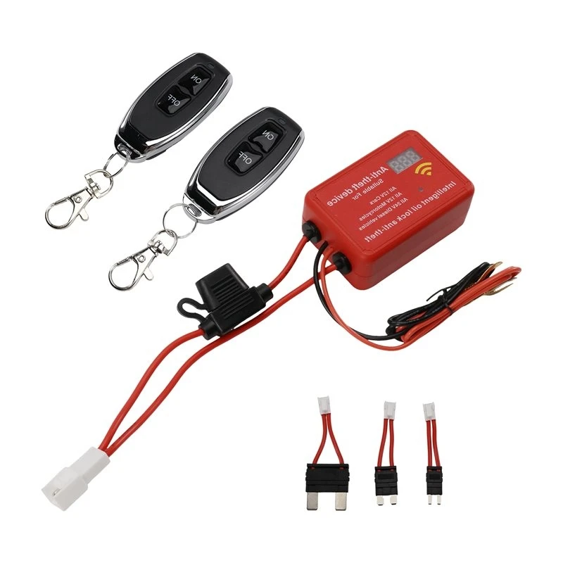 Anti-Theft Immobilizer Digital Oil Circuit Drive Voltage Fuel Cut Off Device 12V 24V For Car Yacht Motorcycle Scooter