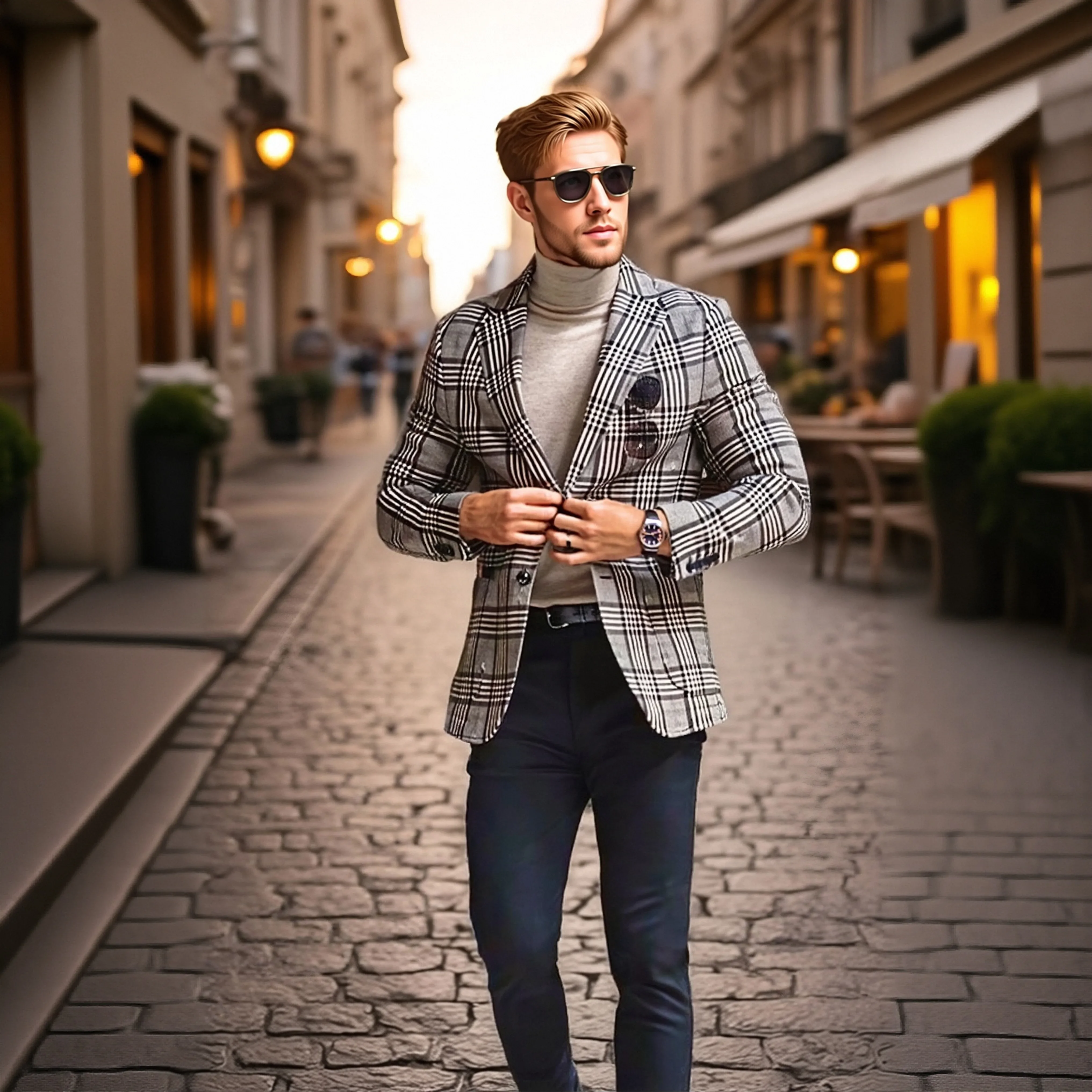 

Custom Slim Fit Three Piece Suit for Men Wedding Groomsmen Tuxedo and Business Attire Blazer Vest Pants