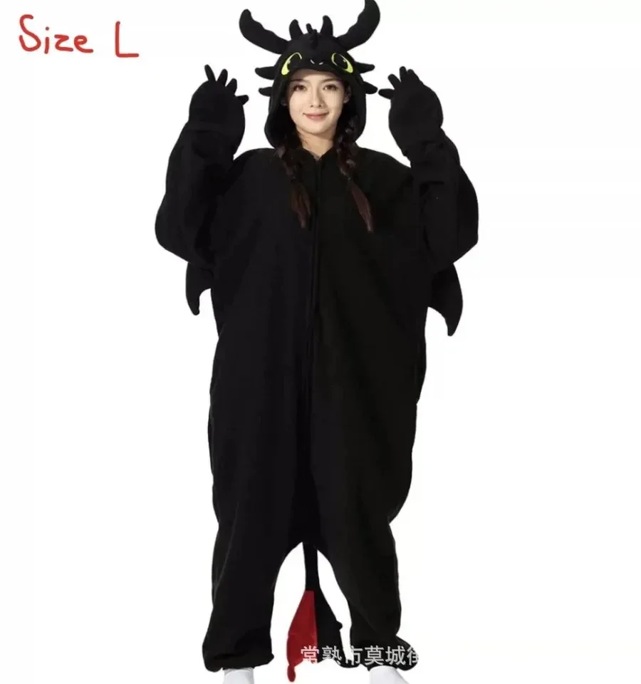 Kigurumi Onesie Cartoon Tothless Pajamas For Adult Women Men Animal Pyjamas Homewear Halloween Cosplay Party Costume