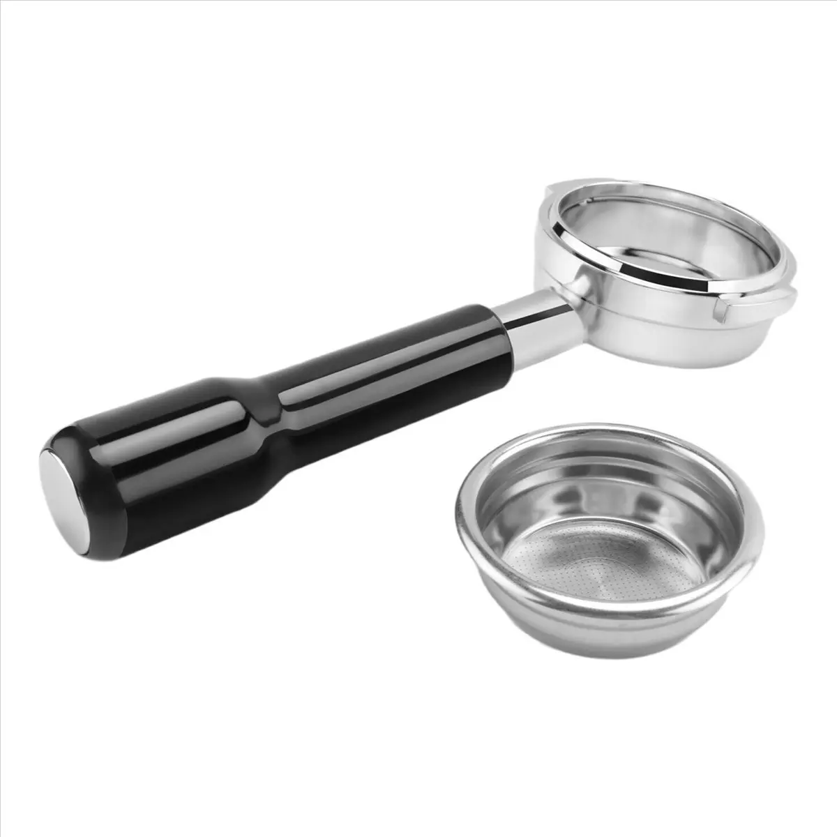 A62K 58 ملم فلتر بورتافلتر بدون قاع 2 أذن اسبريسو مع سلة فلتر لـ E61، Faema، ماكينة القهوة