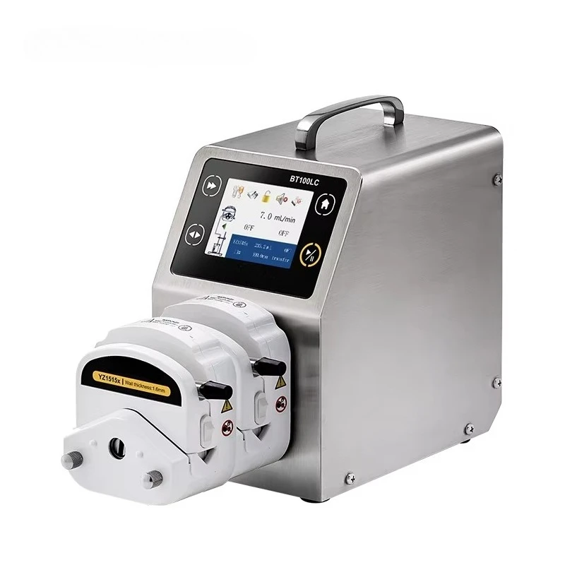 

BT100LC/YZ1515x Промышленный перистальтический насос 380 мл/мин Маленький химический насос из нержавеющей стали с высоким расходом для лабораторного использования