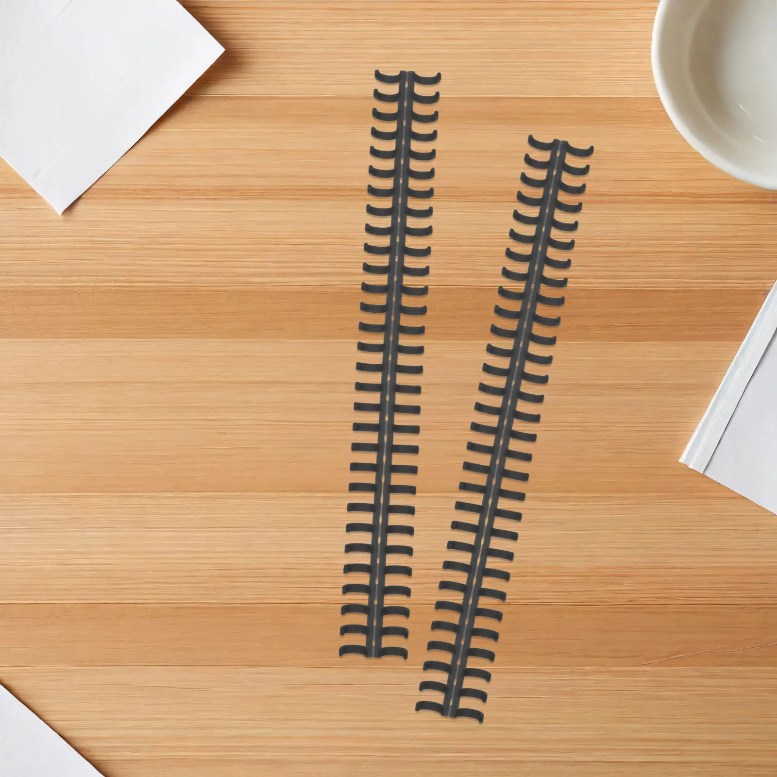 20Pcs Plastic Binding Coils 30 Hole Round Design Loose Leaf Notebook Rings for DIY School Office Report Binding Supplies