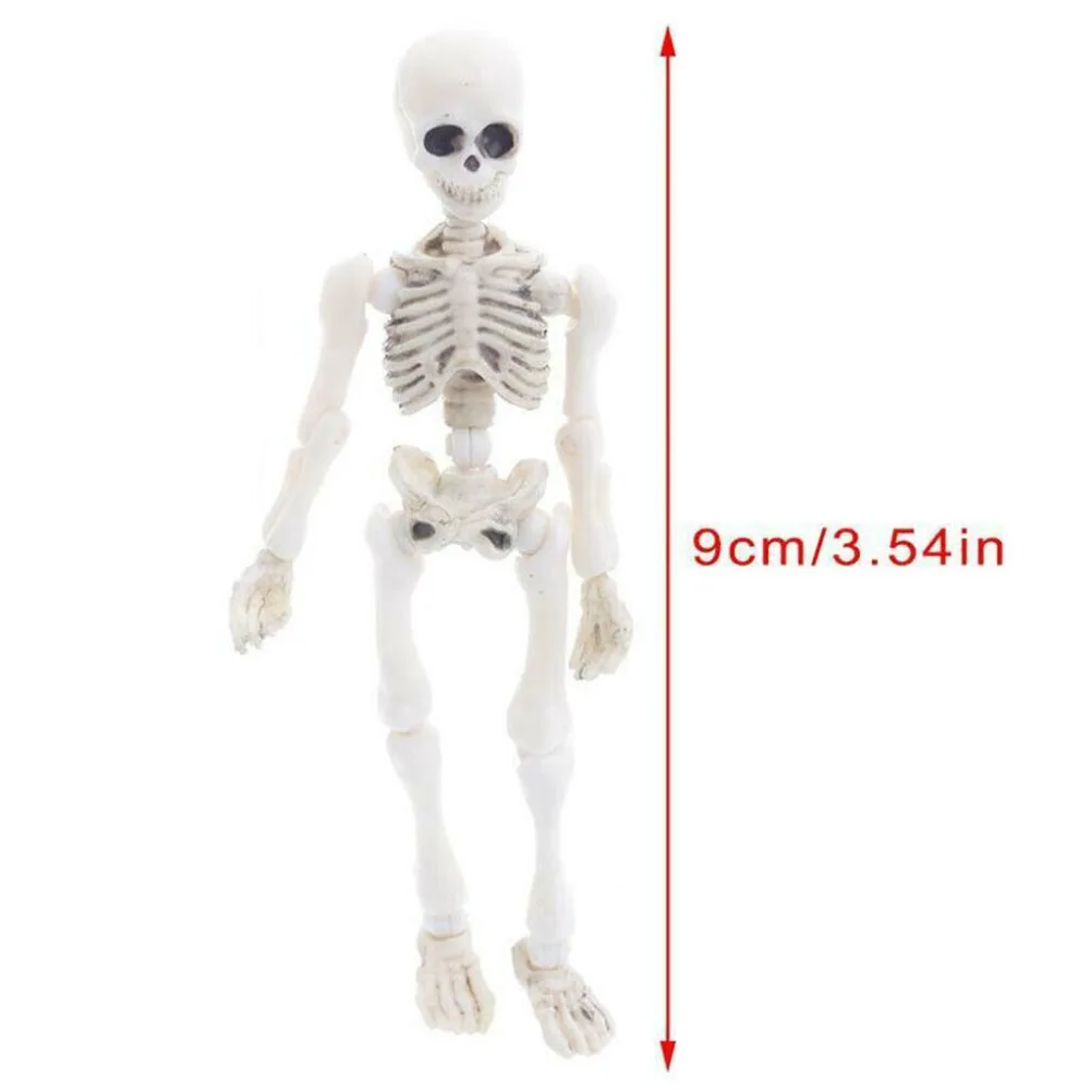 Nuevo Mini figura de juguete móvil Mr. Bones, divertido y bonito esqueleto, regalo, calavera, cuerpo completo