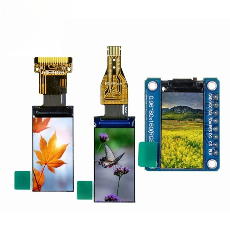 0.96 Inch TFT LCD Screen LCD Color Screen 80 * 160 Resolution ST7735 Drive High Definition IPS Screen