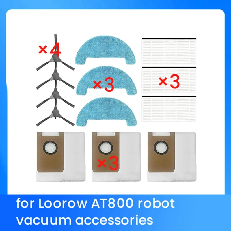 

13 Pcs Ultra Durable Accessories For Loorow AT800 Sweeper Accessories