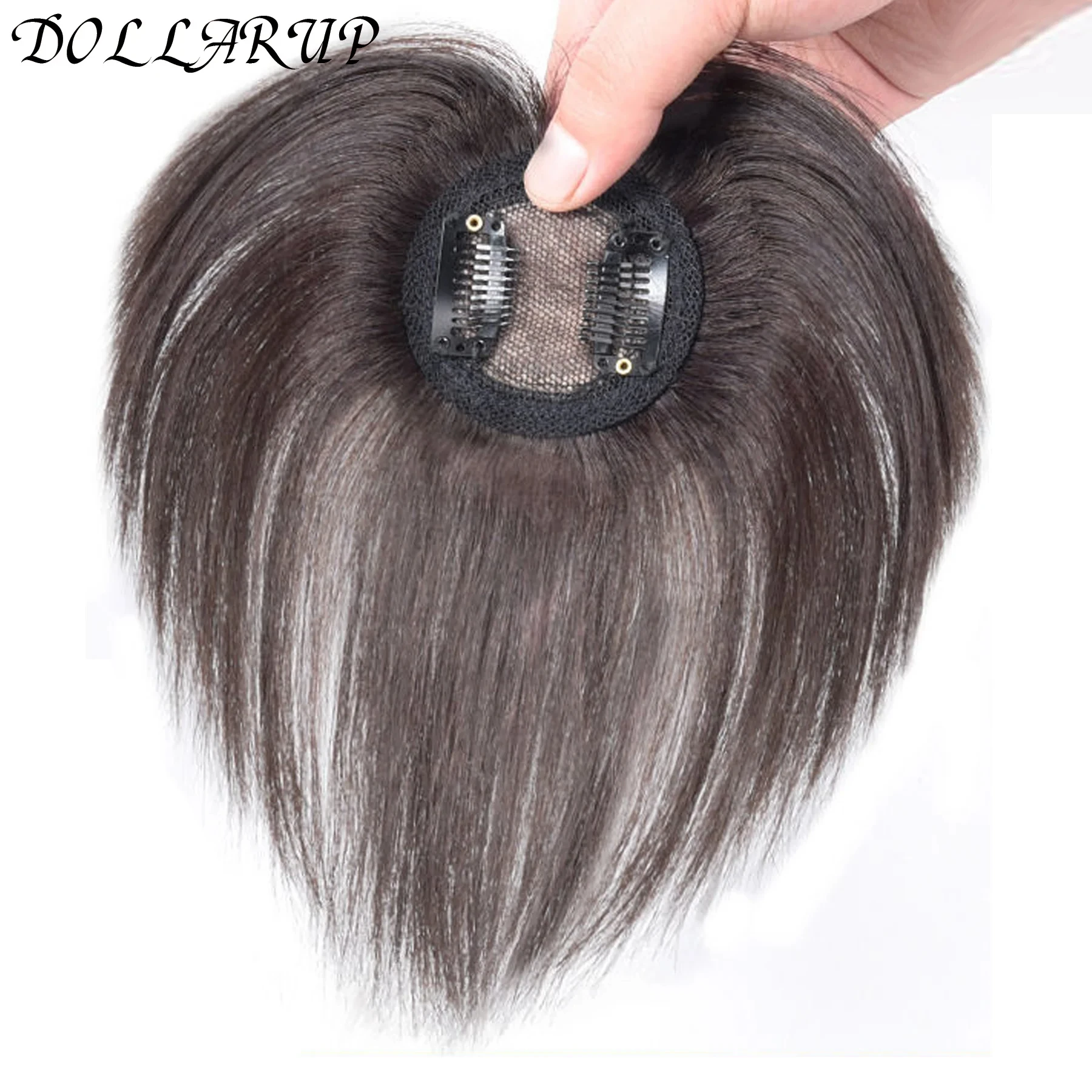 JKL Synthetic 3DAir Bangs Hair Clip-In Bangs Extension Fake Fringe Natural False Bang Topper Hairpiece Invisible Clourse Bang