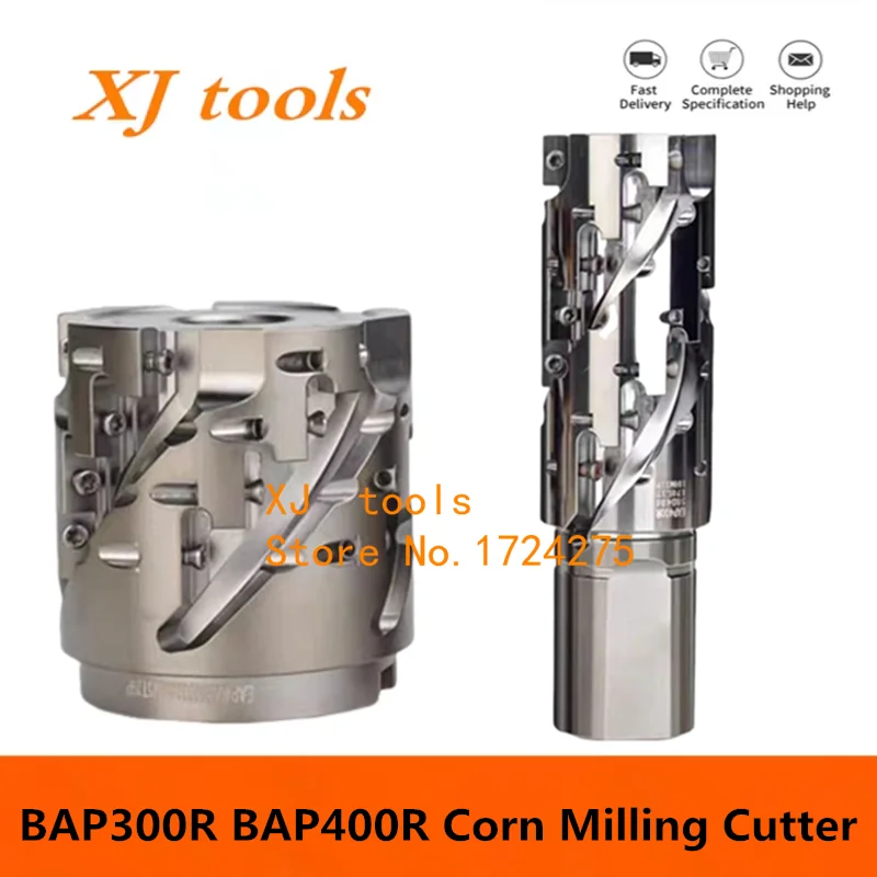

BAP300R BAP400R High power cutting straight shank corn milling cutter APMT1135 APMT1604 carbide insert clamping milling cutting