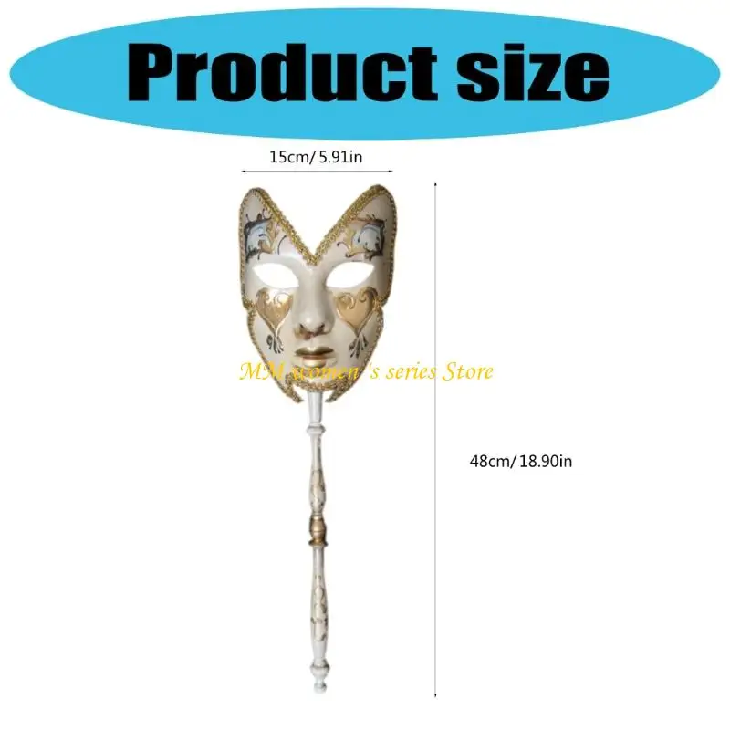 Q39c theatrale prestaties accessoire plastic gezicht verblijf fotografie rekwisieten voor vrouwen