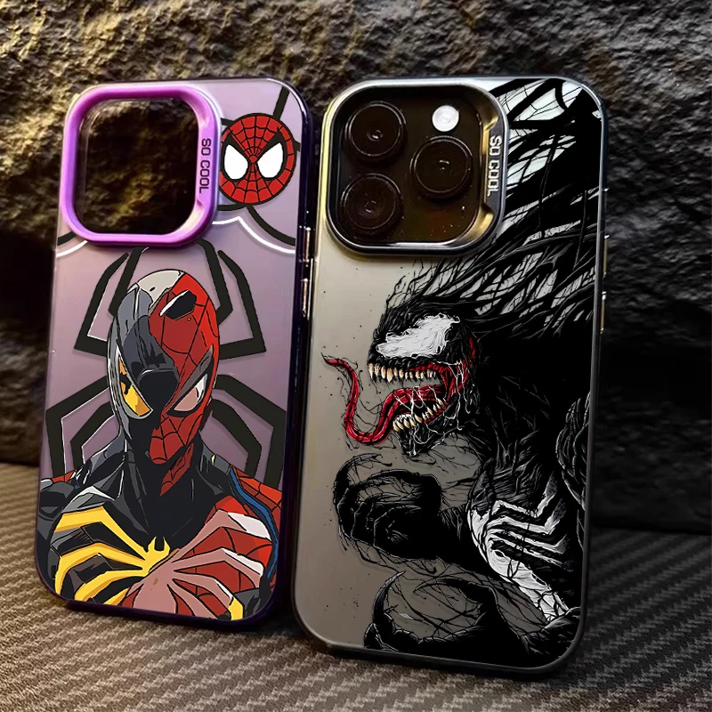 Marvel Spider Man Venom PC Case for Xiaomi POCO X6 X5 X3 NFC F3 F4 GT F5 F6 M6 Pro 4G M5S C65 Mi 13T 12T 14 13 12 11 Lite 5G NE