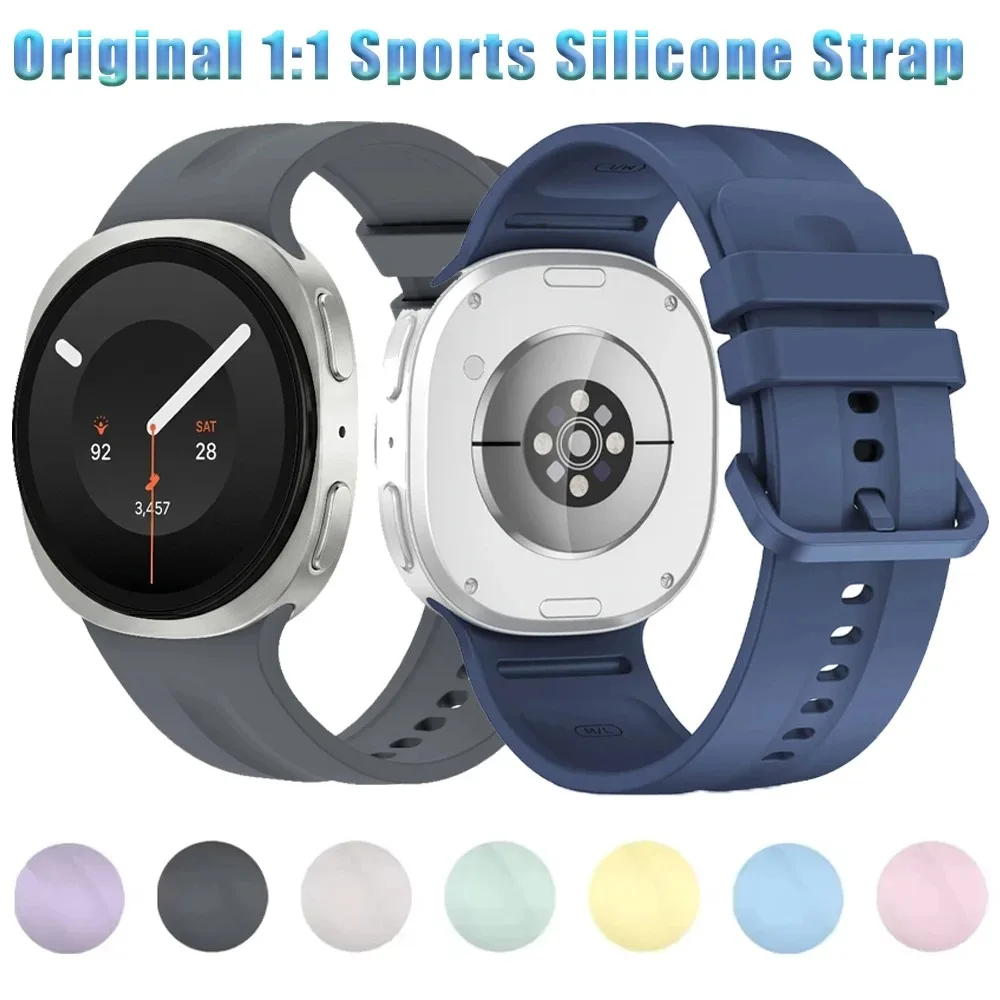 Sport-Silikonarmband für Samsung Galaxy Watch 9 8, 44mm 40mm, Komfortables Armband für Galaxy Watch 8 Classic 46mm
