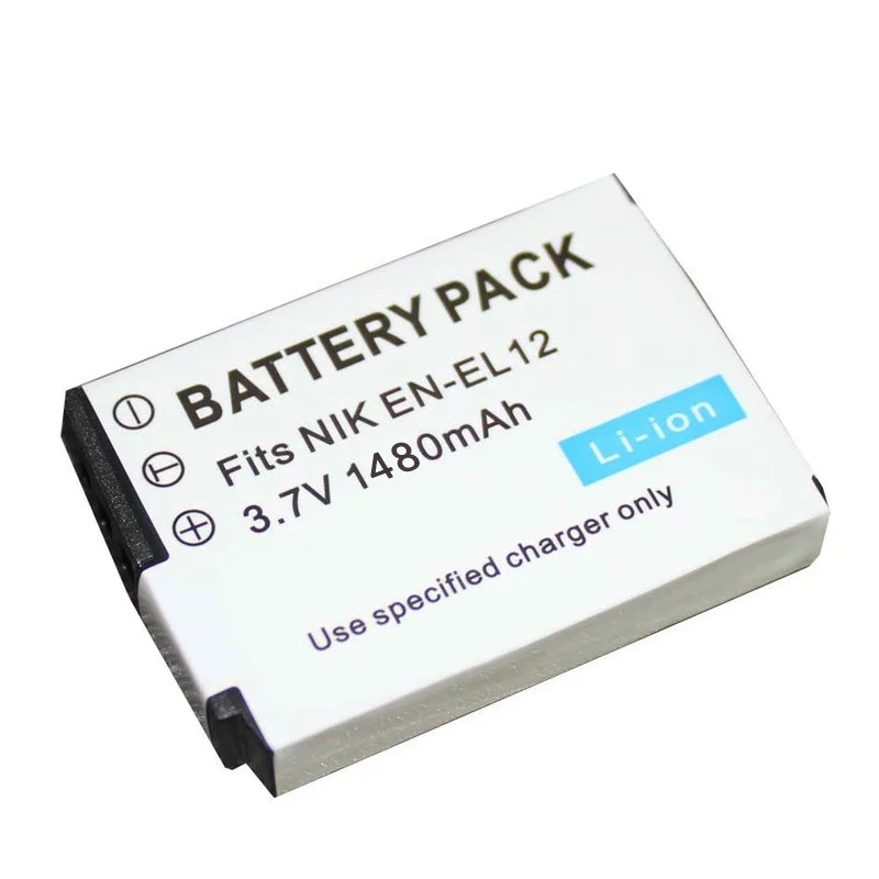 EN-EL12 Bateria ENEL12 EN EL12 Camera Battery for Nikon Coolpix S9900 S9700 S9500 s9100 s9200 AW120 AW110 S70 1850mah