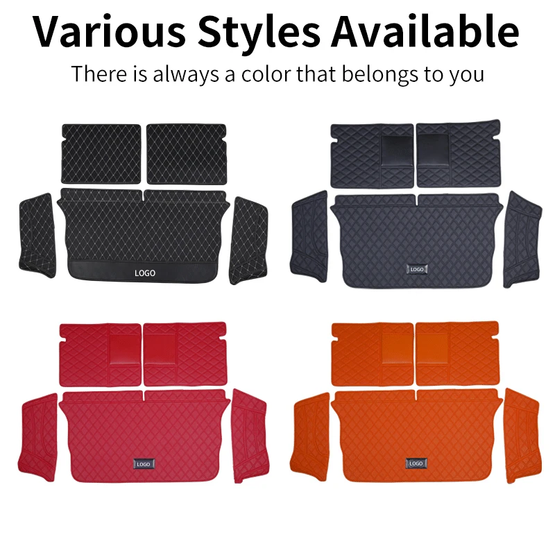 Car Rear Trunk Mat for Smart 453 Forfour Waterproof Cargo Liner Leather Boot Carpets Protective Pads Interior Accessories