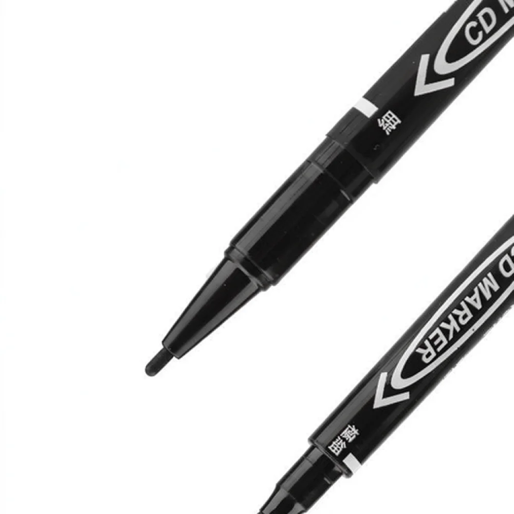 Double Ended Permanent Marker Pen Fast Drying Waterproof Ink Smooth Liner For Artistic Illustration And Office Use