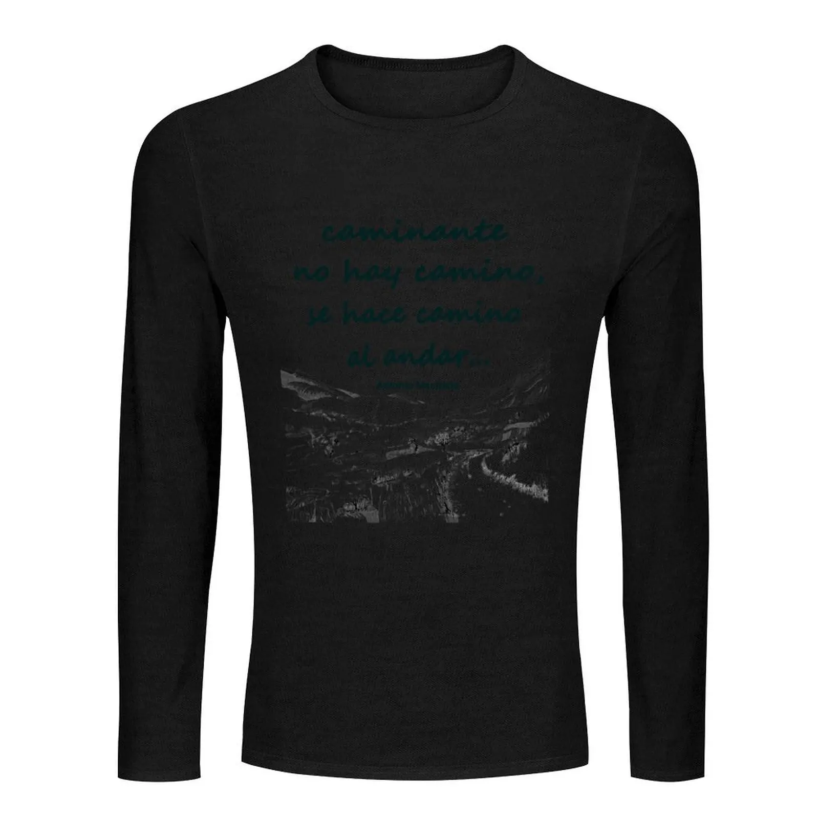 Caminante no hay camino, a verse by Antonio Machado (version 1) Long T-Shirt plus size tops mens t shirts pack