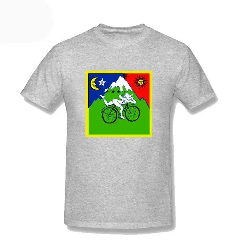 Tees Hip Hop Short Sleeve Men's Oversized Tee Shirt 5XL Funny T Shirts Albert Hofmann Bicycle Day LSD 1943 Tshirt Unisex Top