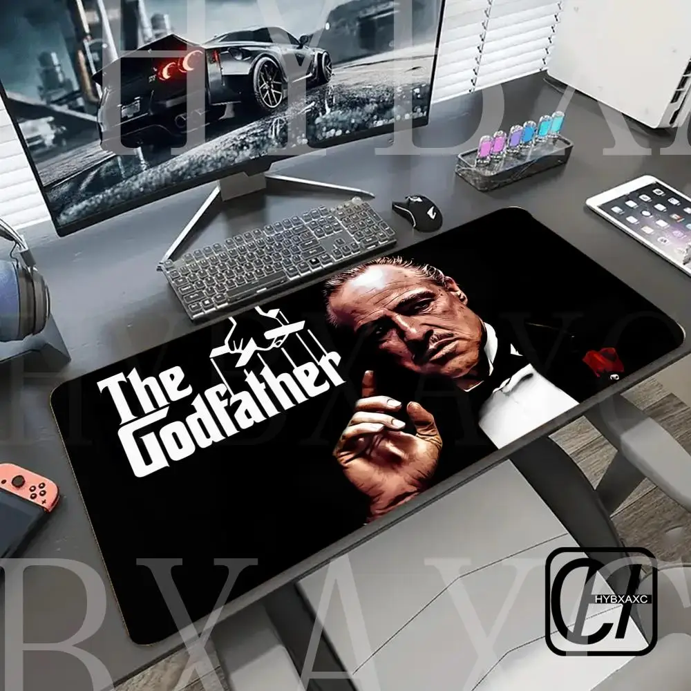 The Godfather Mouse Carpet Gaming-Mauspad, Anime-Gamer-Zubehör, PC-Gamer-Schrankteppich, Varmilo Mausepad, HYBXAXC DeskMat Mice