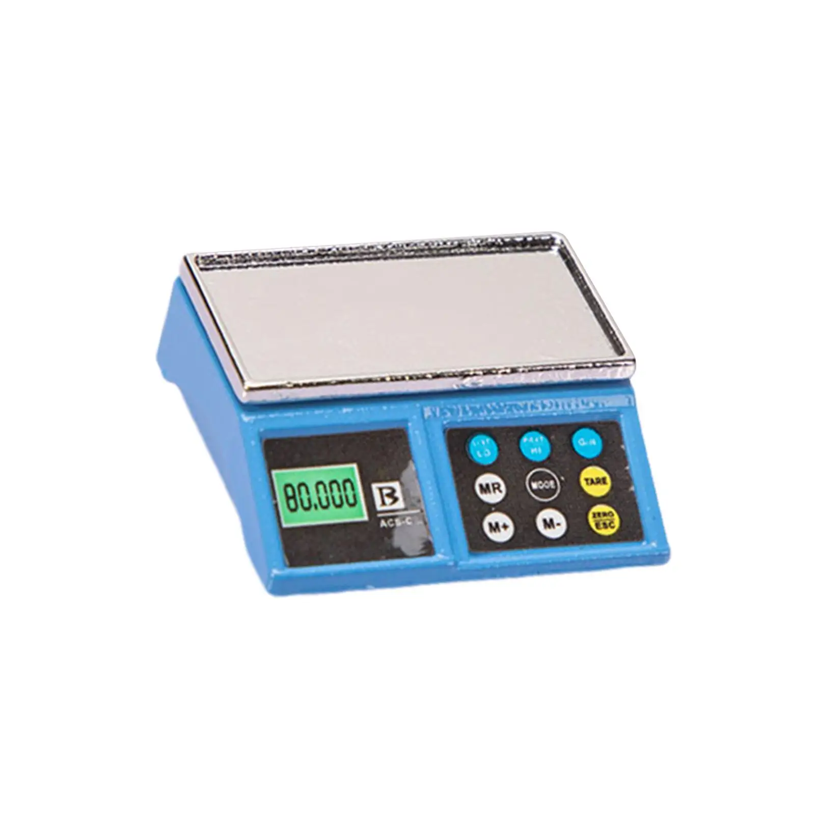 مقياس إلكتروني مصغر مصنوع من خليط معدني موديل 1 12 دعامة بيت الدمى لملحقات المطبخ وعرض أثاث الألعاب #5