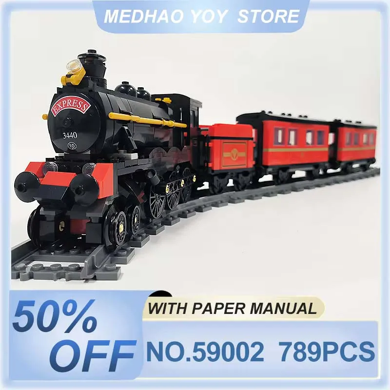 JIESTAR 59002 The GWR Steam Train Railway Building Blocks Bricks Puzzle Children Toys  Gift To Boys