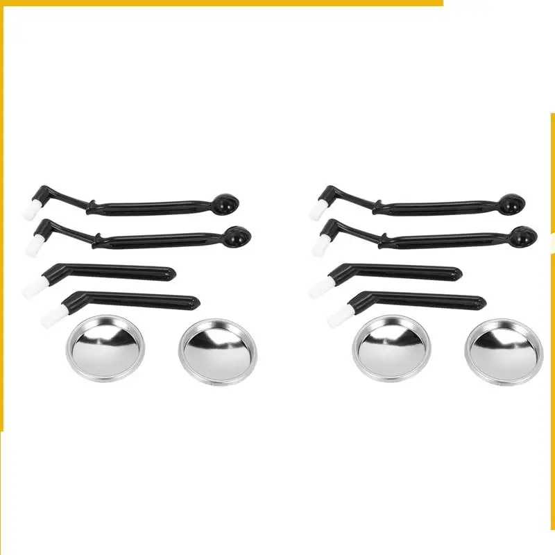 

A92P 2X Coffee Machine Cleaning Set,Coffee Machine Brush Back Flush Insert Metal Blind Filter 58 Mmfor Espresso Machine