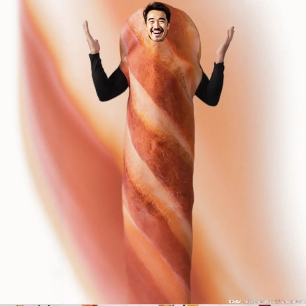 

Funny loween Par Cosplay Costumes Bread Design Cross Border Unique Women's Faion Traditional Stage Wear Polyester