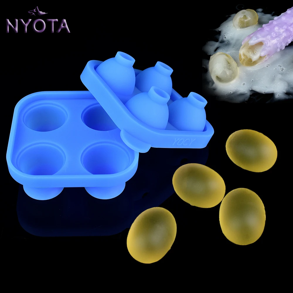 

NYOTA DIY Ovipositor Gelatin Egg Molds Accessories Sex Toys Silicone Lay-eggs Ovipositors Dildo Homemade Eggs Mold Adult Games