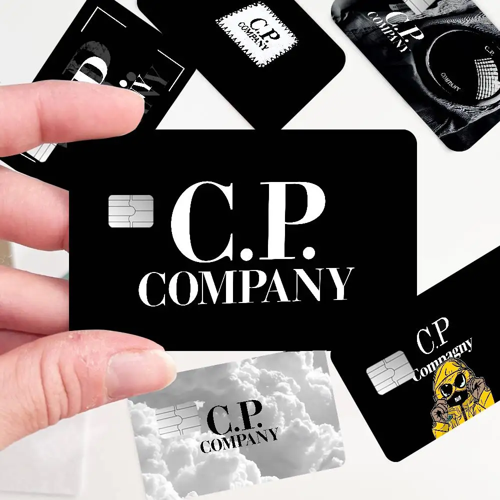 Fashion C-C.P. Company Credit Card Skin Stickers No Adhesive Residue Water Proof for VISA Credit Card Subway Access Card