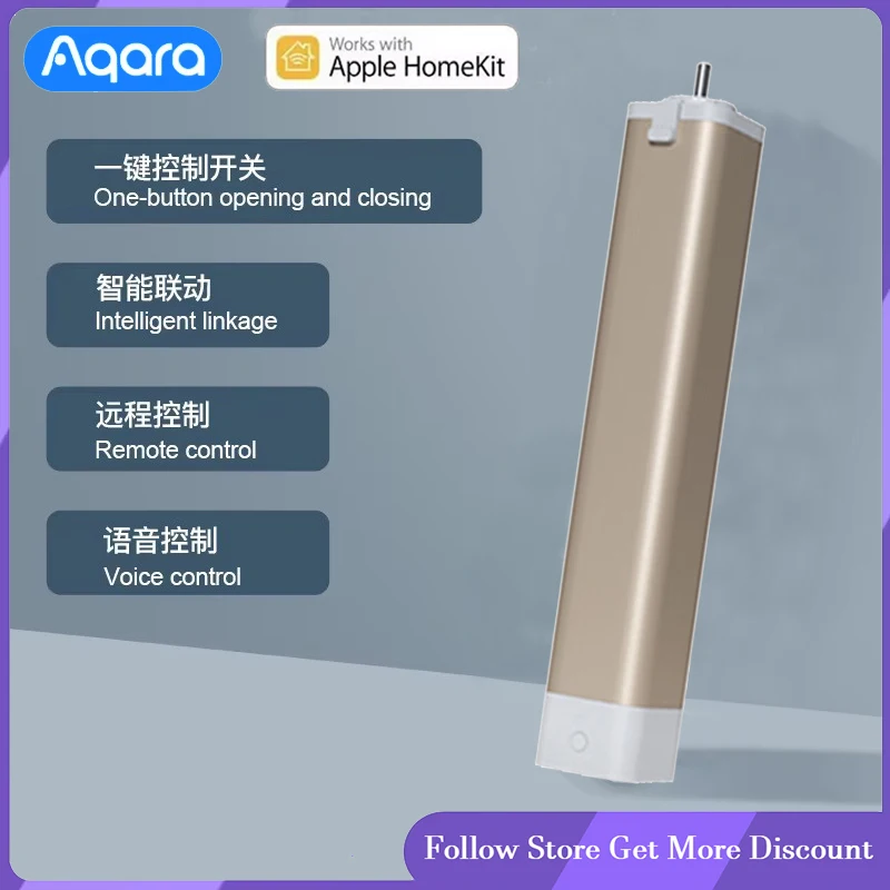 

Aqara C3 Smart Electric Curtain Motor Zigbee 3.0 Wireless Voice Control HomeKit Compatible Fully Automatic for Smart Home
