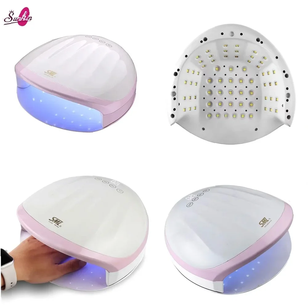 Professional 198W UV LED Nail Lamp, 66 LEDs for Fast Gel Curing at Home & Salon