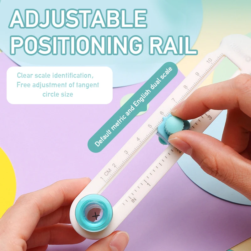 Embossing Knives Circular Cutter Cutting Tool Mini 360 degree manual rotary compass cutter  for Scrapbooking Circular Paper