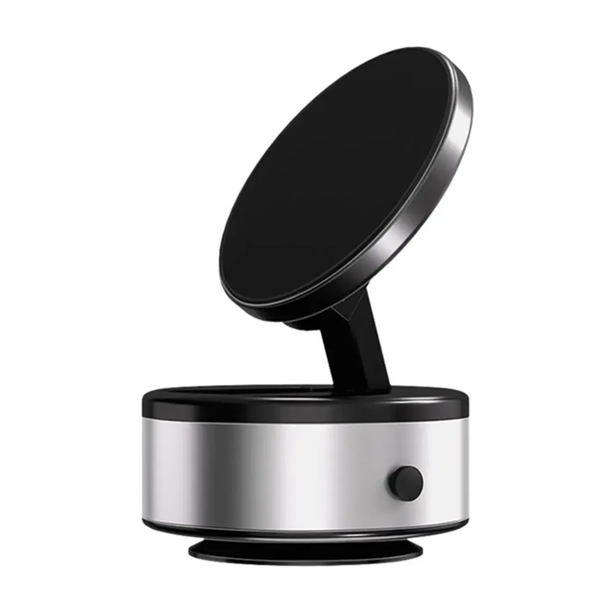 Vacuum Phone Holder Suction Cup Folding Car Phone Stand Navigation Stand for IPhone 12/13/14/15 Series Model Silver