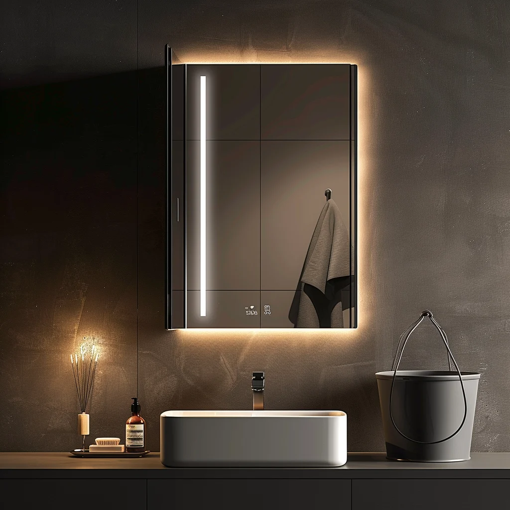 

Wall Mounted Mirror Cabinet Fancy Wall Medicine Cabinet Smart Led Bathroom Cabinet With Mirror Set