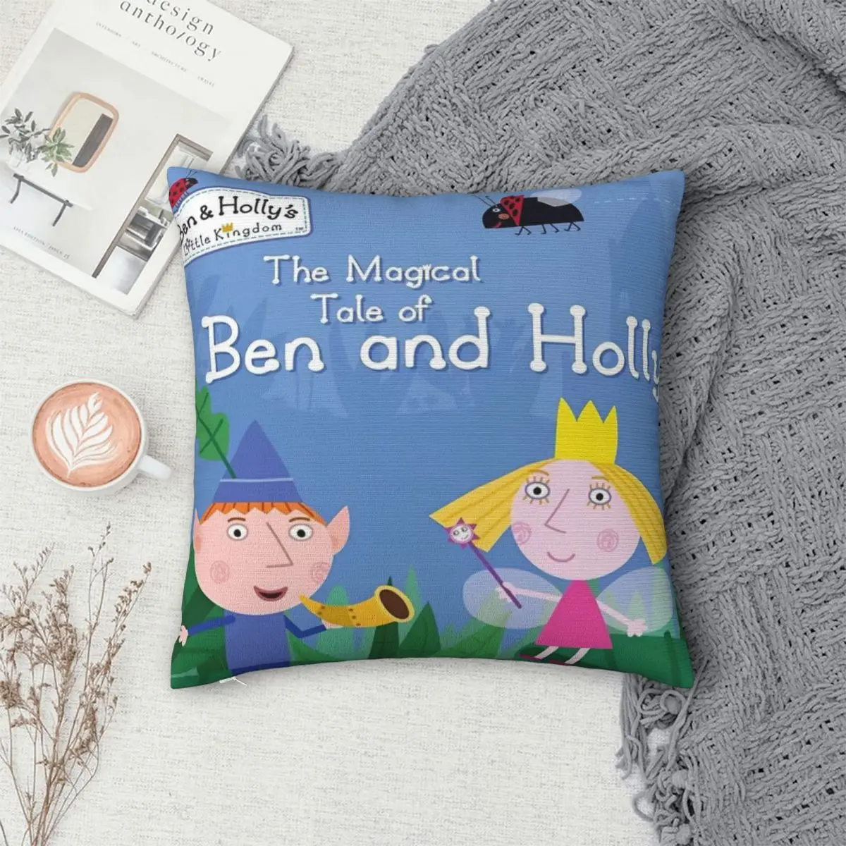 مملكة بن وهولي بن Y هولي الطباعة سادات غطاء الوسادة وسادة تغطي Y2K ديكور المنزل سستة متعددة الحجم