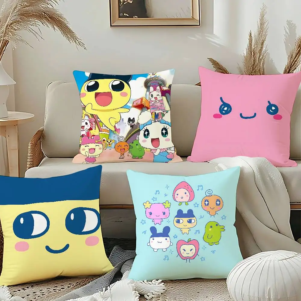 

Cute Tamagotchi-S Pillow Case Cushion Cover Soft Cute Throw Pillow Case For Car Sofa Pillowcase Polyester With Zipper