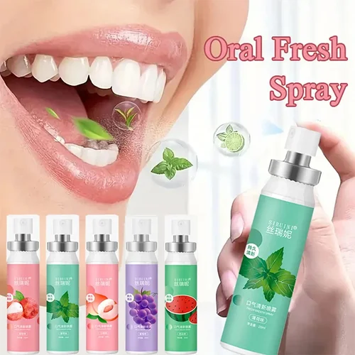 Imagen 2 del producto Spray Oral para eliminar el mal aliento, espray bucal fresco de larga duración, frutado, portátil, refrescante, productos para el cuidado bucal, Ос Ужитль Для Рта