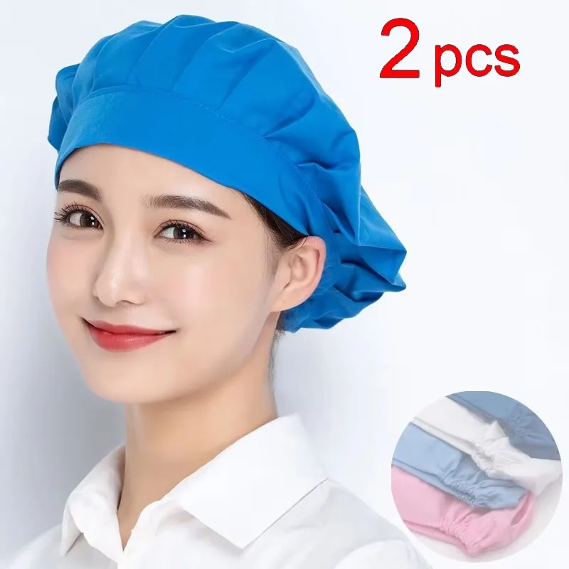 Bakery Baking Workshop Work Hat Canteen Catering Bundled Hair Dust proof Work Headband Chef Cap Food Service Cook Hat
