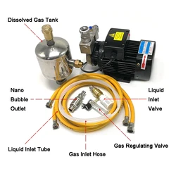 Gas Liquid Mixing Pump Nano Bubble Generator for Eliminating Odors Bacteria Contaminants Microorganisms and Destroys Algae