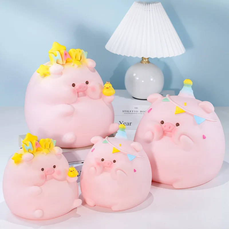 

Cute Pig Piggy Bank Money Boxes for Kids Bedroom Decoration Storage Coin Collect Box Saving Money Jar Birthday Gifts Table Decor