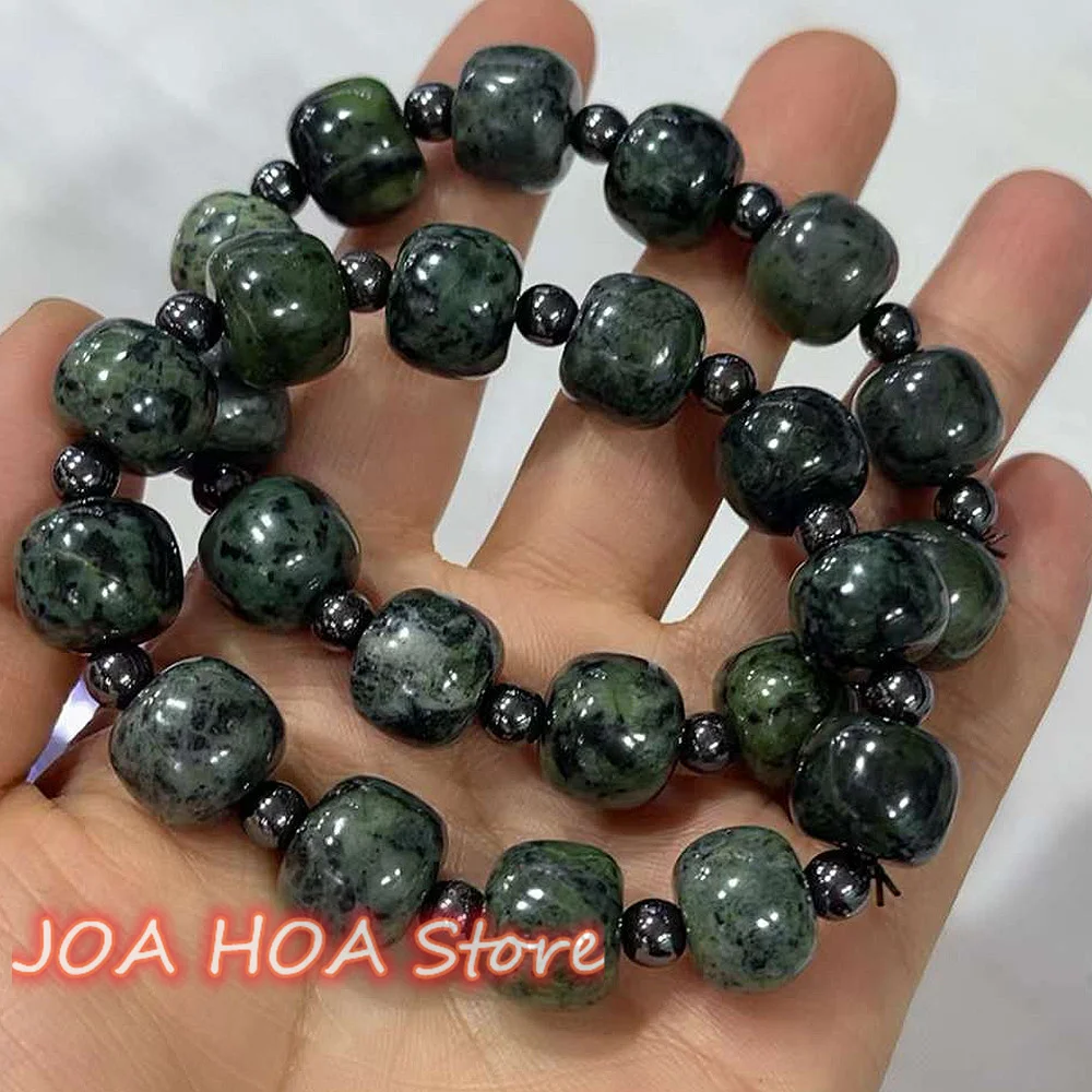 New Healthful Cure Energy Medicine King Jade Original Ecological Texture Handring Quality Bracelet Bangle Fine Jewelr